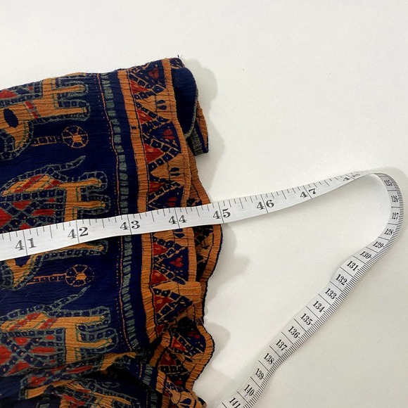 Vintage Jasmine KVM Women's Full Button Up Maxi Dress Sz Large Hippie Boho Flowy - Picture 6 of 7